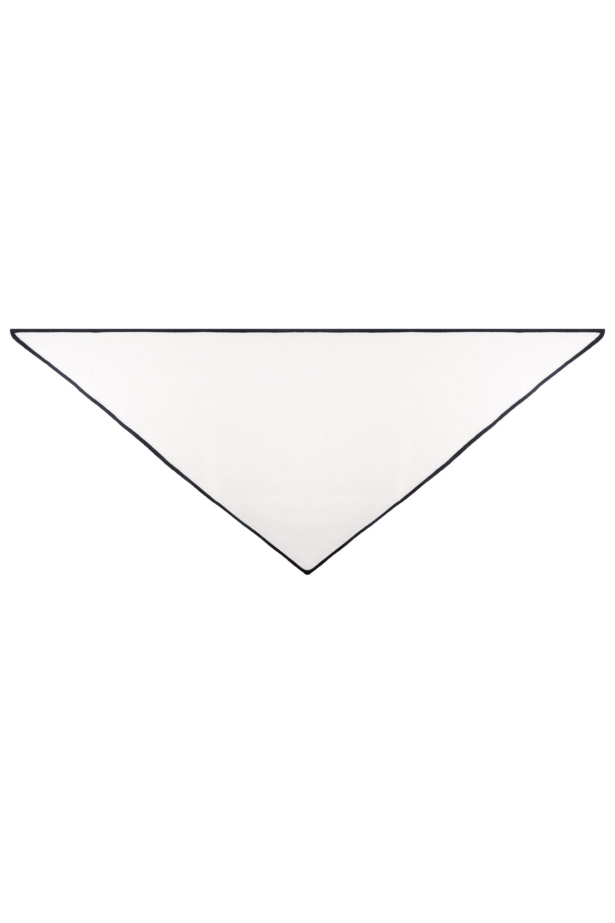 Ekru Saf Kaşmir Üçgen Atkı 73x160x73 cm