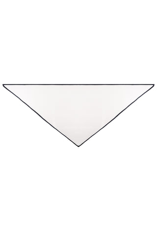 Ekru Saf Kaşmir Üçgen Atkı 73x160x73 cm