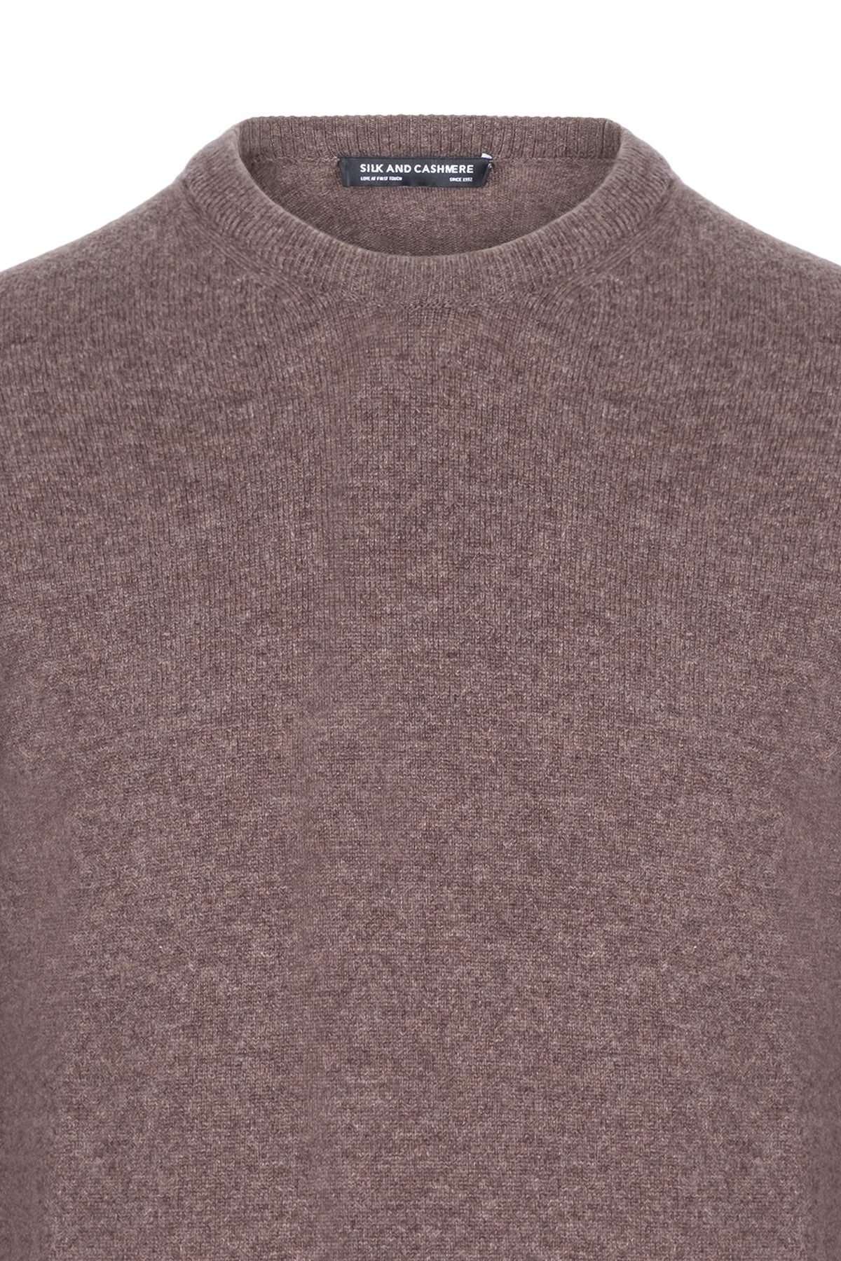 Vizon Saf Kaşmir Yuvarlak Yaka Erkek Kazak