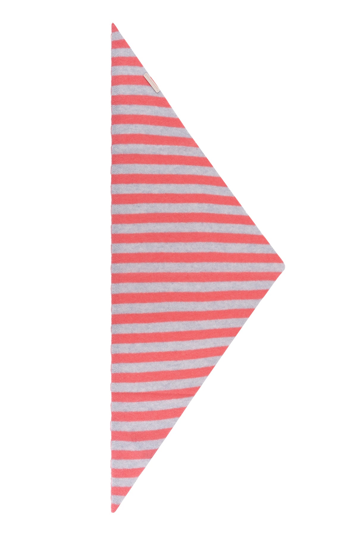 Pembe Beyaz Rose Saf Kaşmir Çizgili Fular Bandana 85x30x30 cm