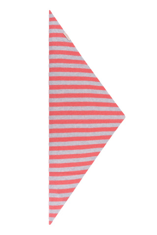 Pembe Beyaz Rose Saf Kaşmir Çizgili Fular Bandana 85x30x30 cm
