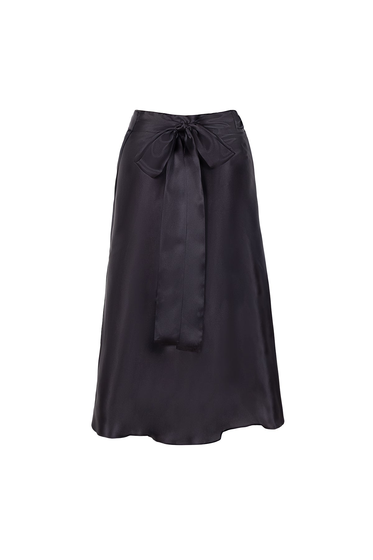 Siyah Astrid Saf İpek Etek Limited Edition