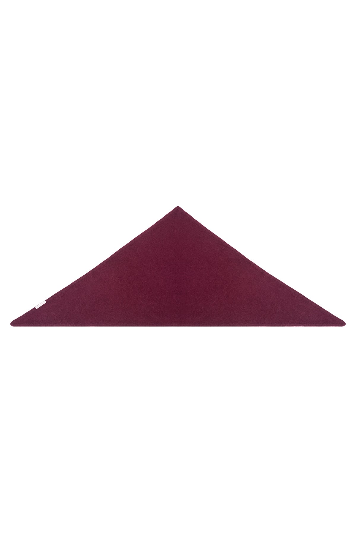 Koyu Bordo Rose Saf Kaşmir Fular Bandana 115x70x70 cm