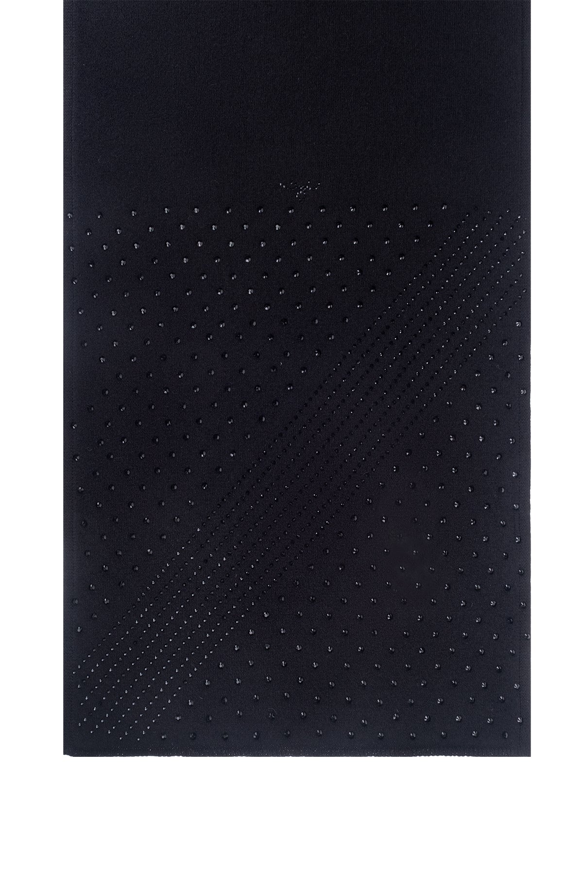 Siyah Lucia Taşlı Atkı 30x190 cm