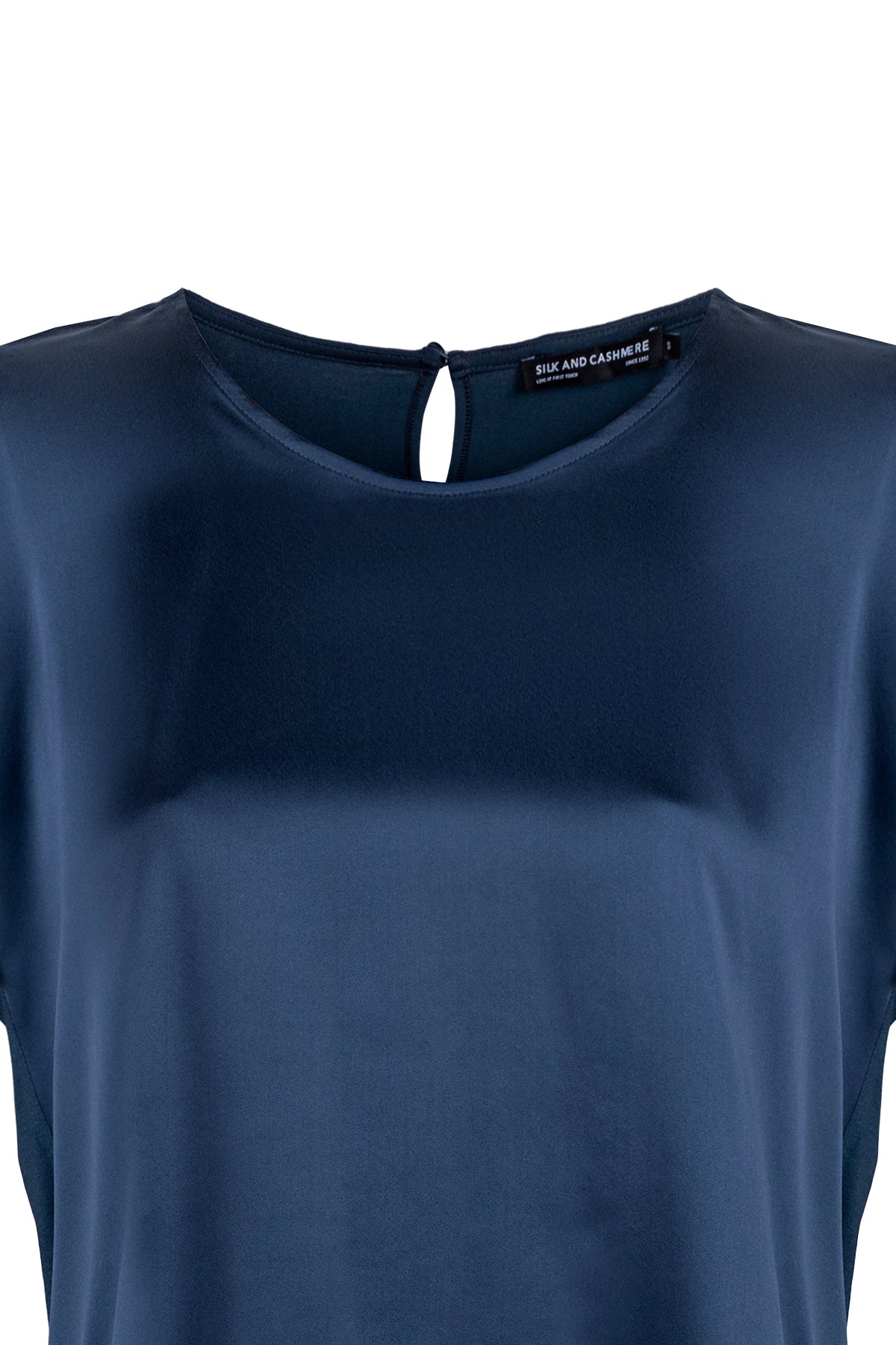 Antrasit Monica İpekli Kısa Kollu Bluz