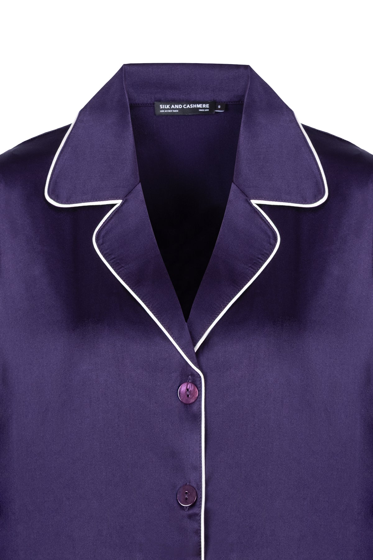 Lacivert Cindy İpek Pijama Seti