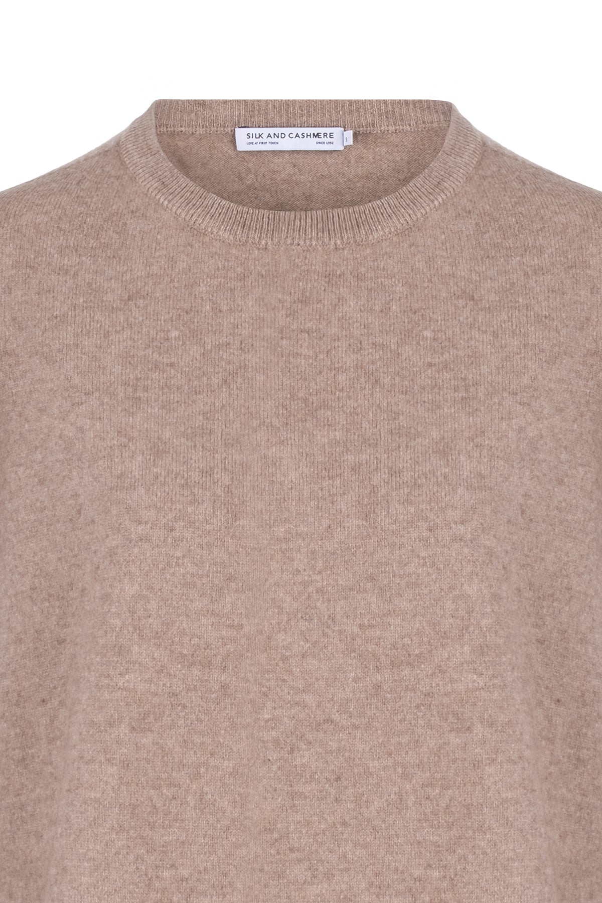 Vizon Alexia Saf Kaşmir Yuvarlak Yaka Kazak