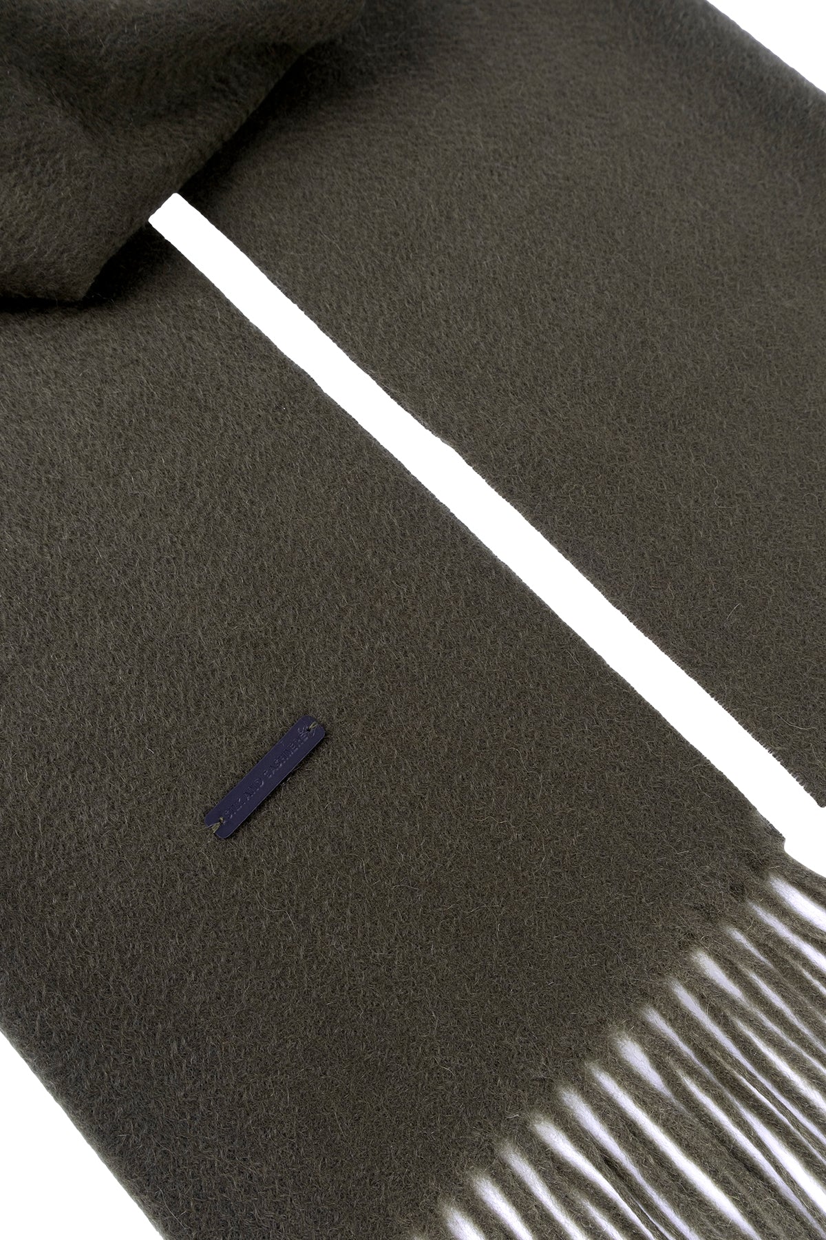 Yeşil Patrick Saf Kaşmir Atkı 35x170 cm