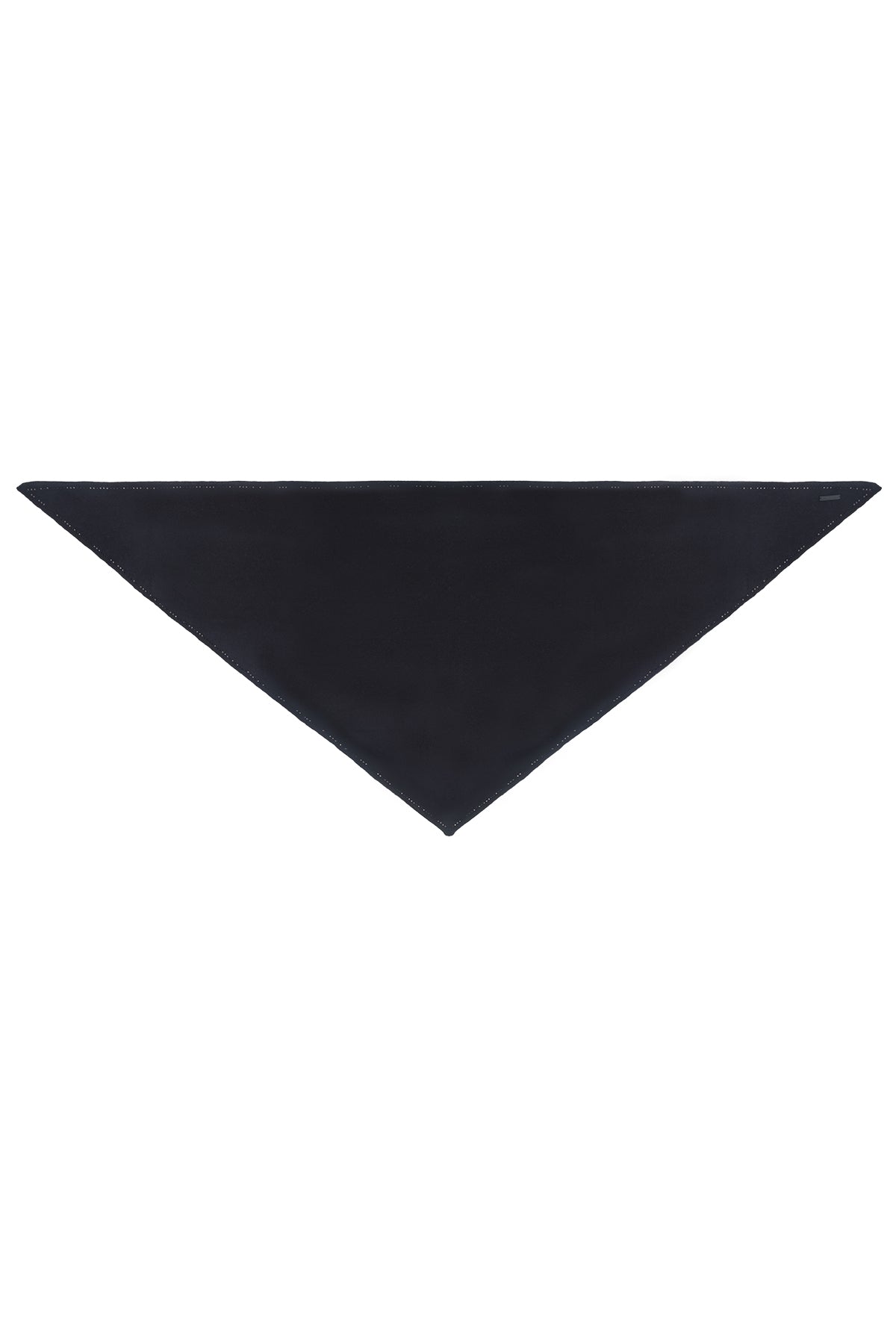 Siyah Saf Kaşmir Taşlı Üçgen Şal 105x105x165 cm