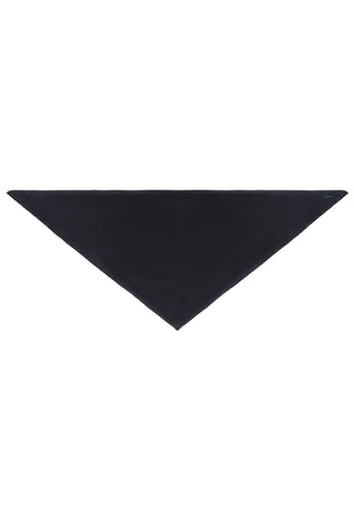 Siyah Saf Kaşmir Taşlı Üçgen Şal 105x105x165 cm