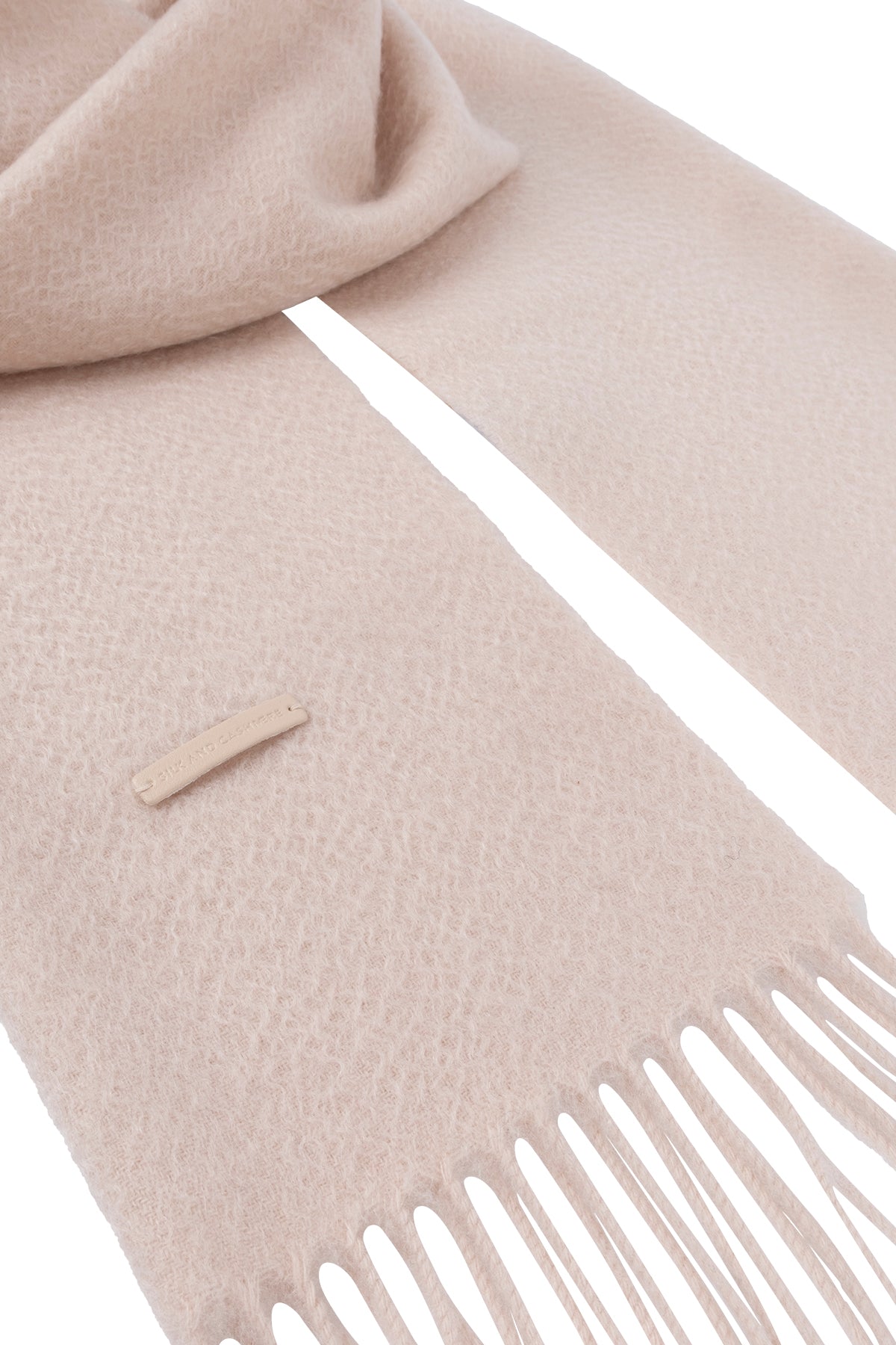 Açık Bej Saf Kaşmir Patrick Atkı 170x35 cm