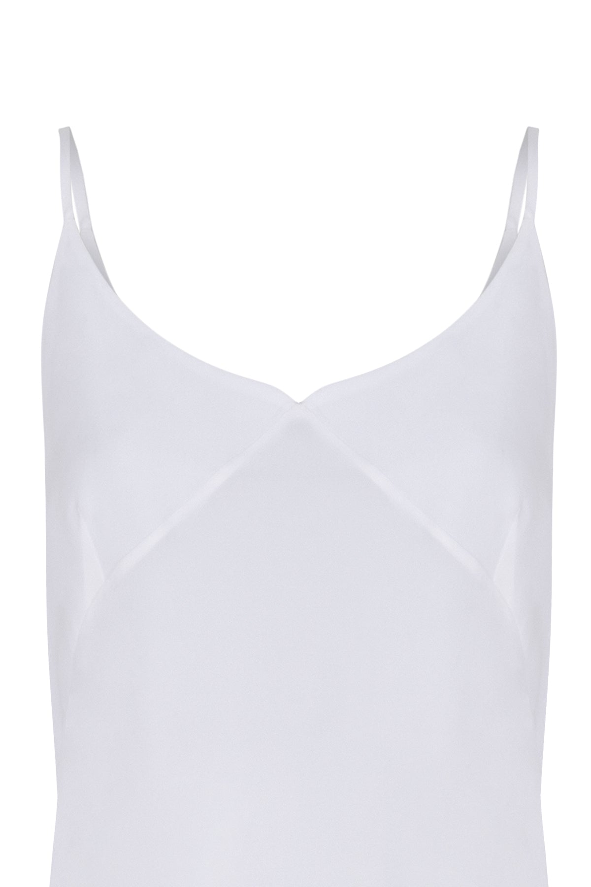 Ekru & More Claudia V Yaka Askılı Kupro Gecelik