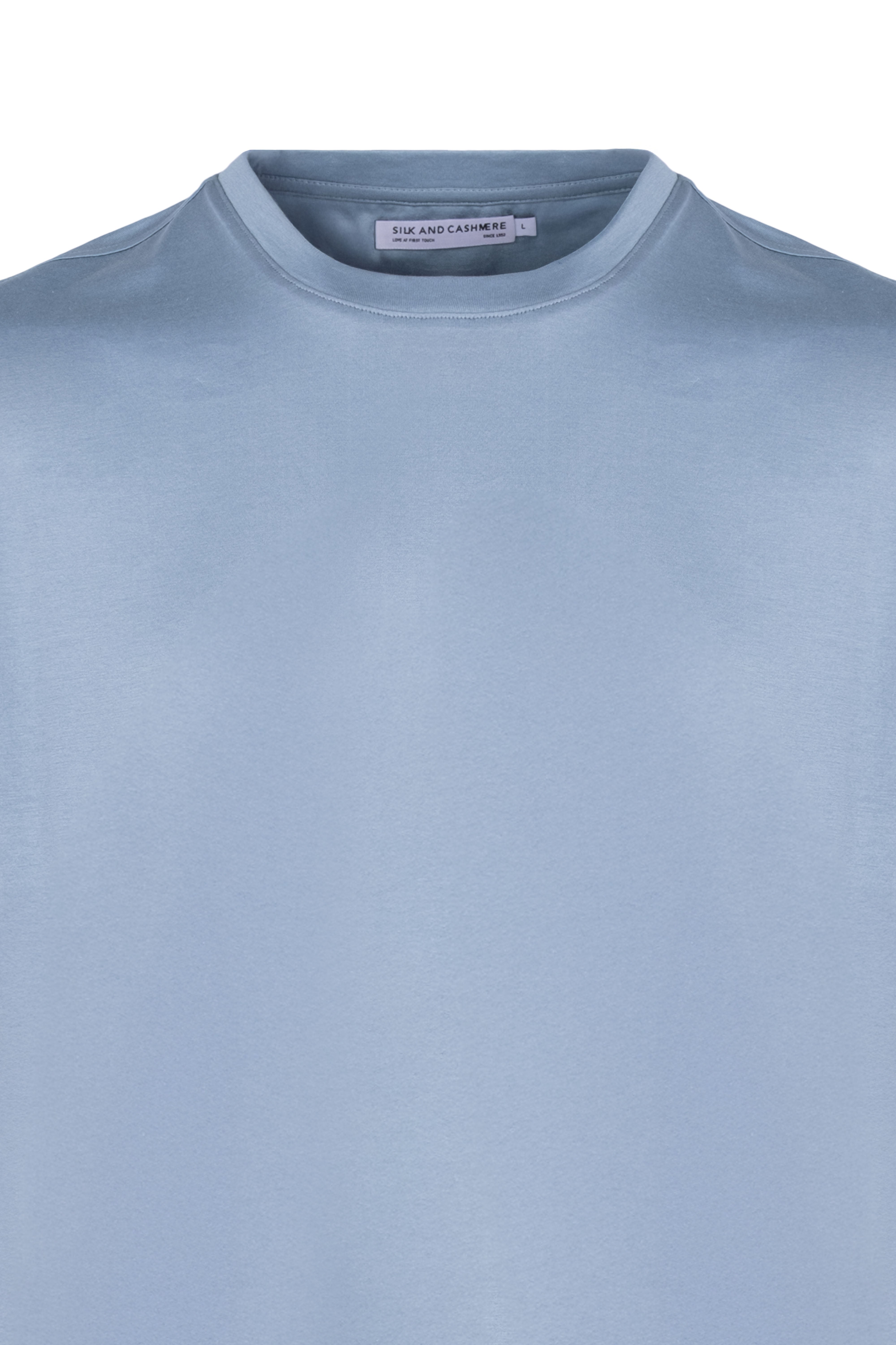 Açık Mavi Kevin Bisiklet Yaka T-Shirt