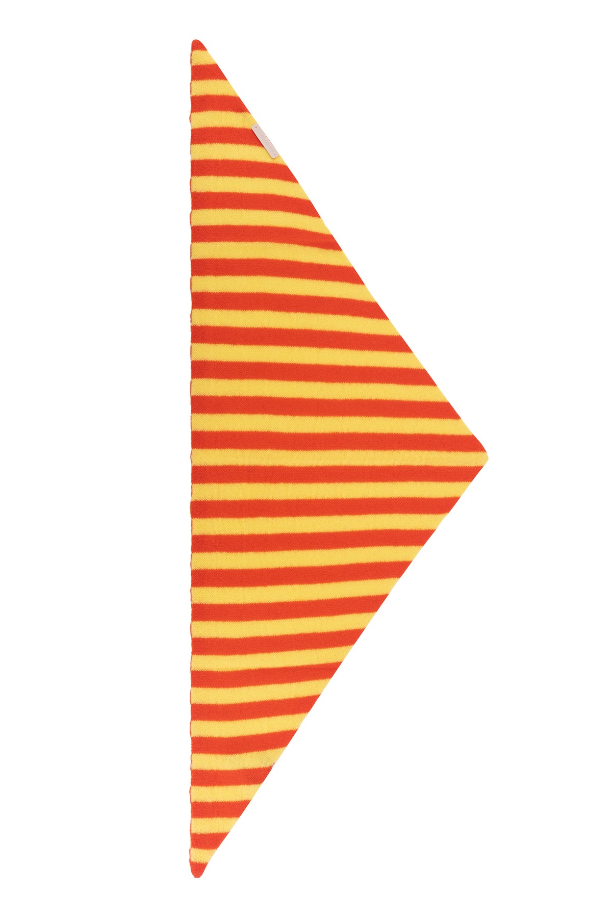 Turuncu Sarı Rose Saf Kaşmir Çizgili Fular Bandana 85x30x30 cm