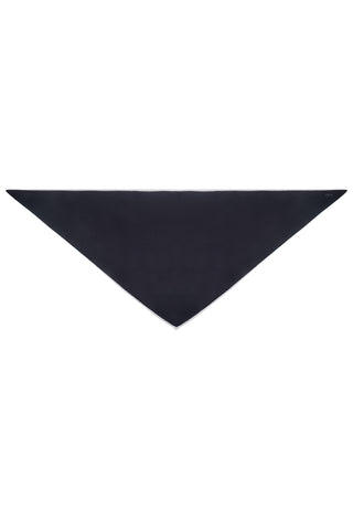 Siyah Saf Kaşmir Üçgen Atkı 73x160x73 cm