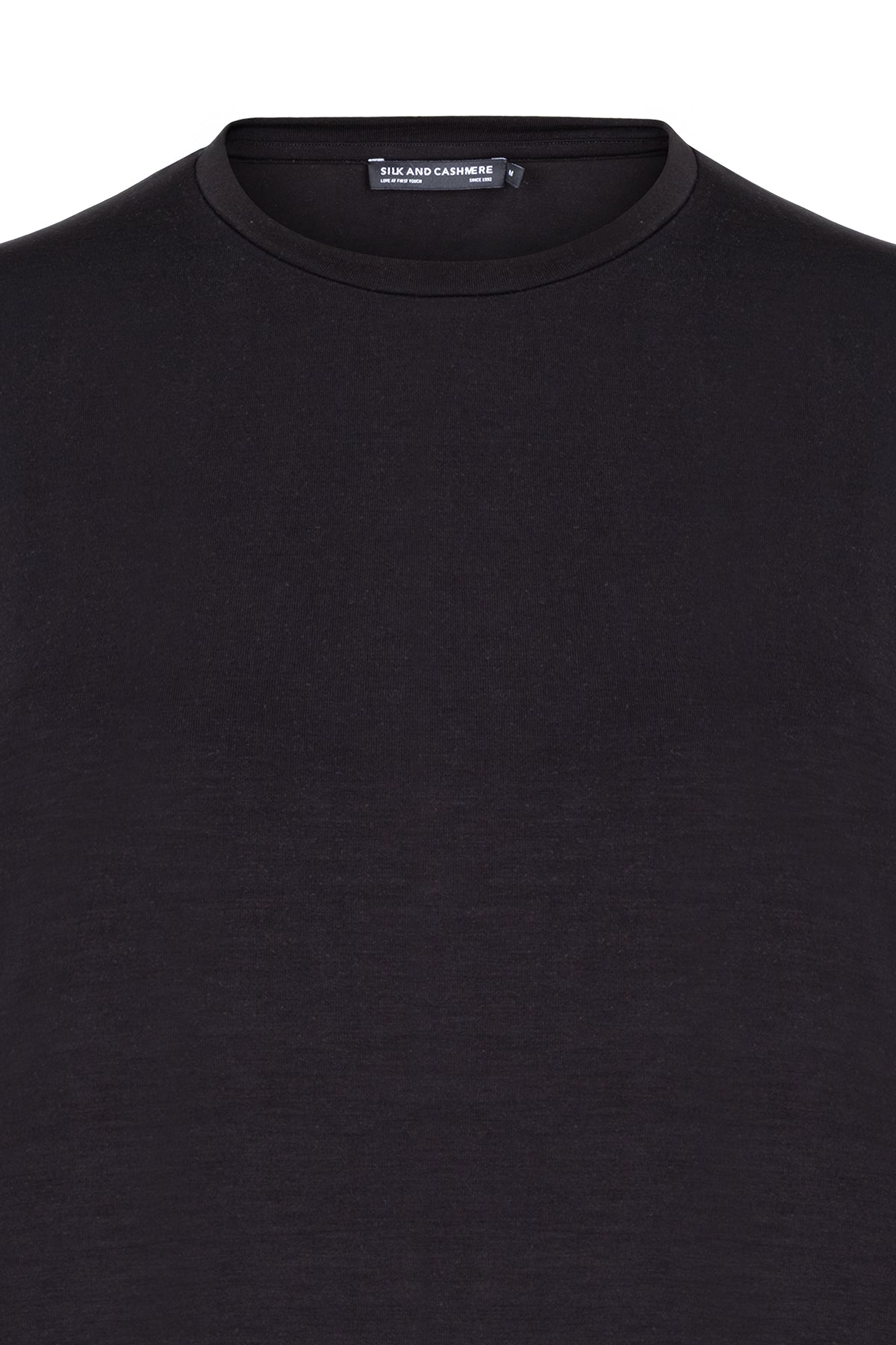 Siyah Ultralight Yuvarlak Yaka Kısa Kollu Üst