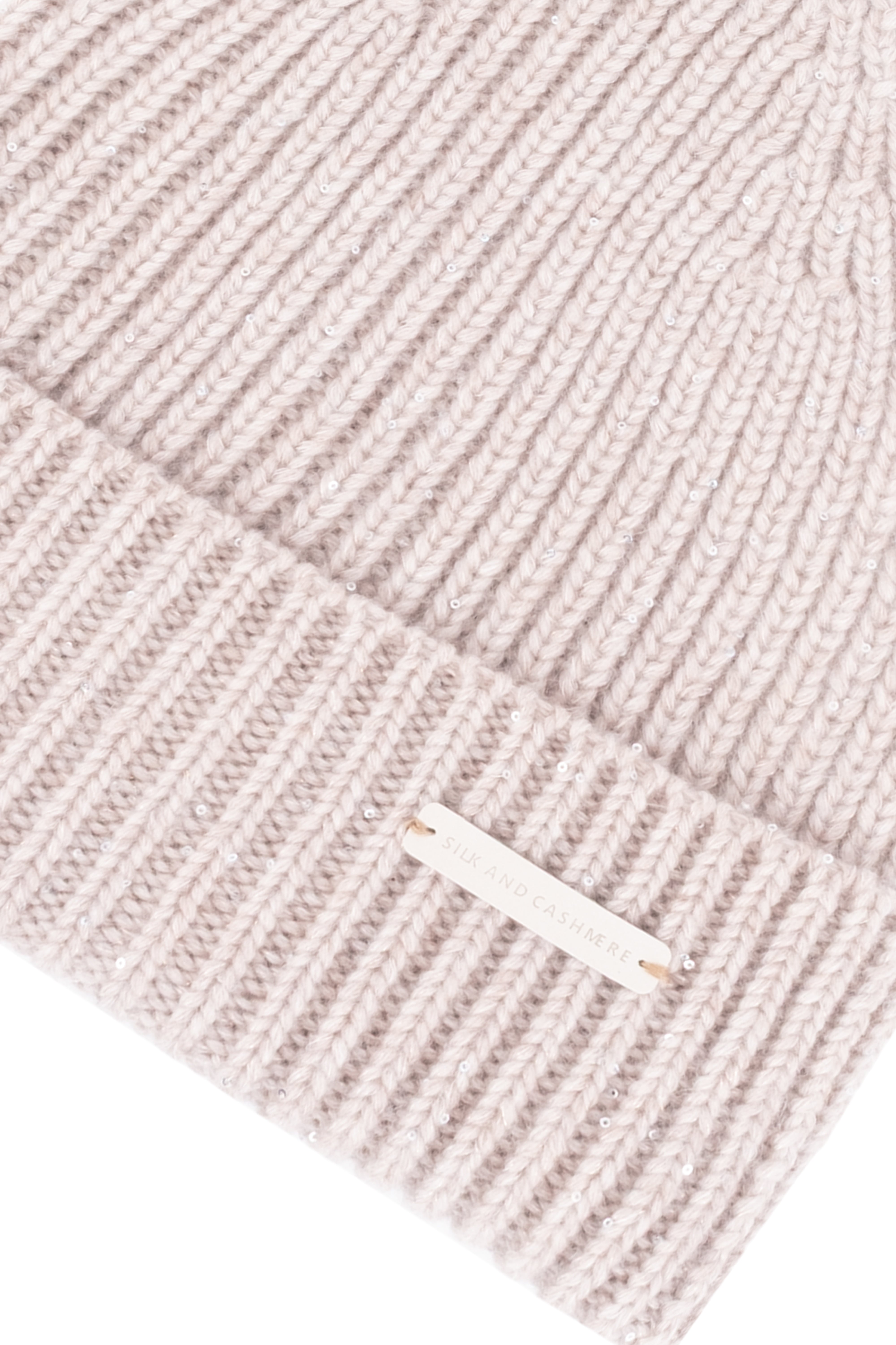 Bej Paris Kaşmirli Pullu Bere