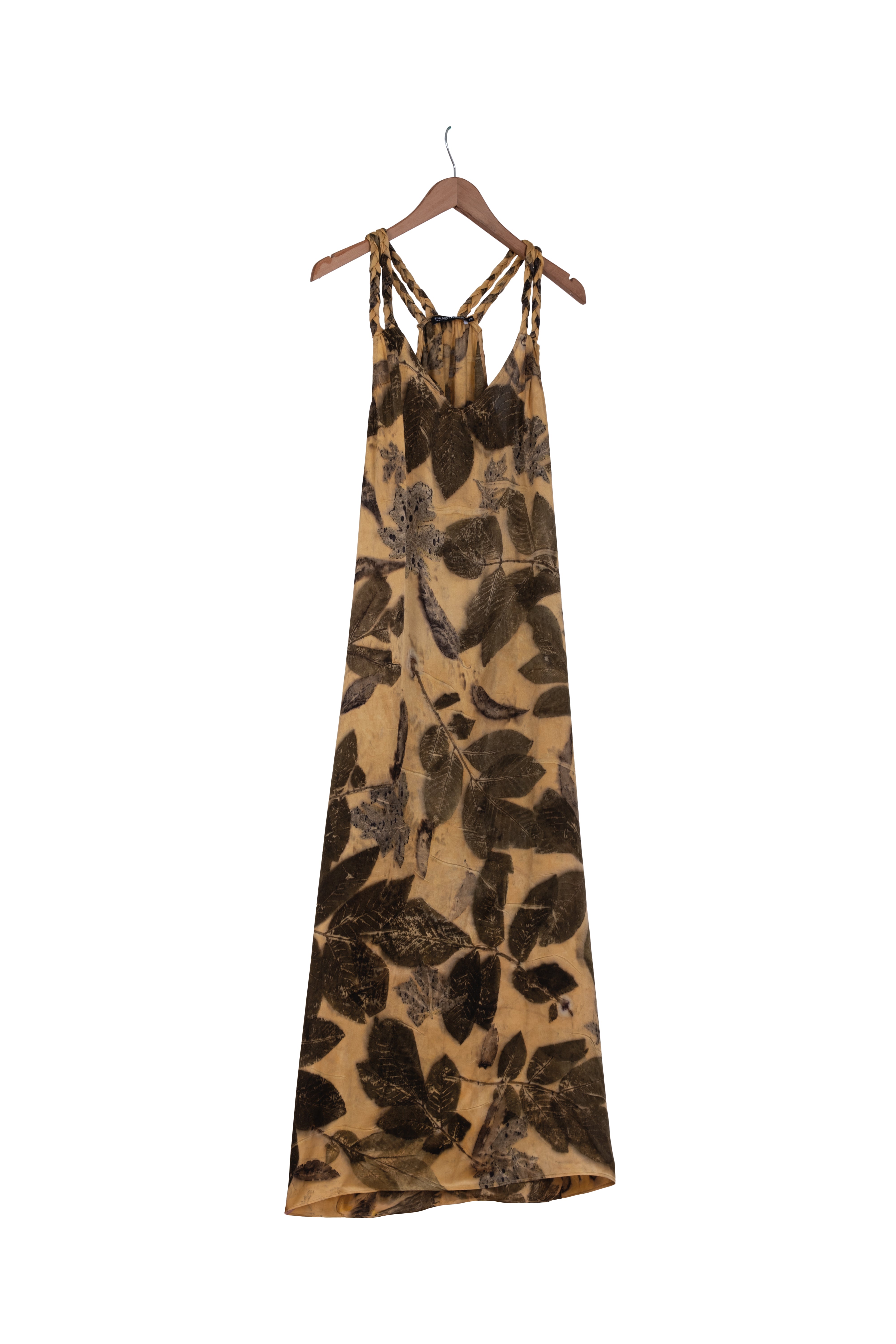 Hardal Saf İpek Ekolojik Elbise - Limited Edition