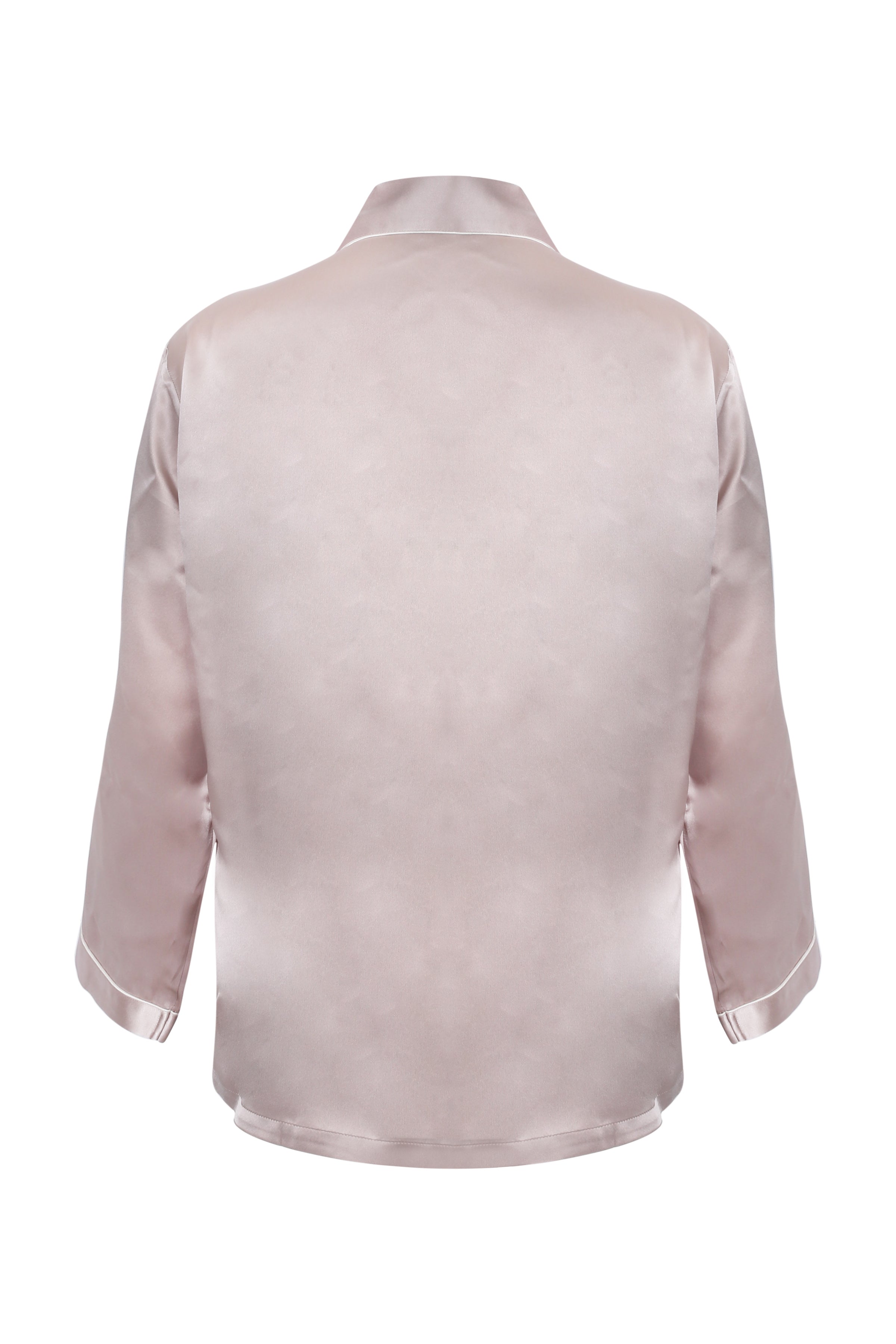 Gri Roma Saf İpek Pijama Takımı