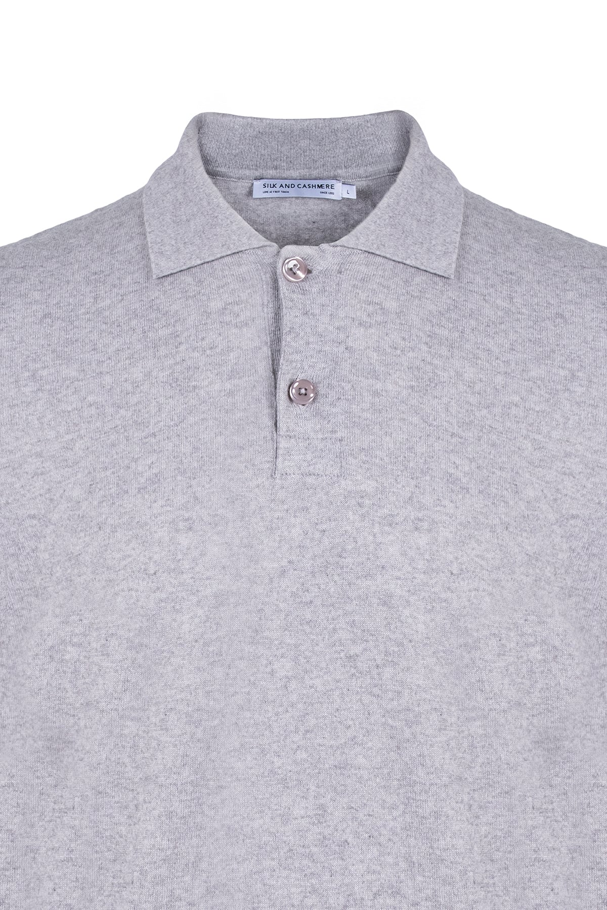 Gri Luigi Polo Yaka Triko