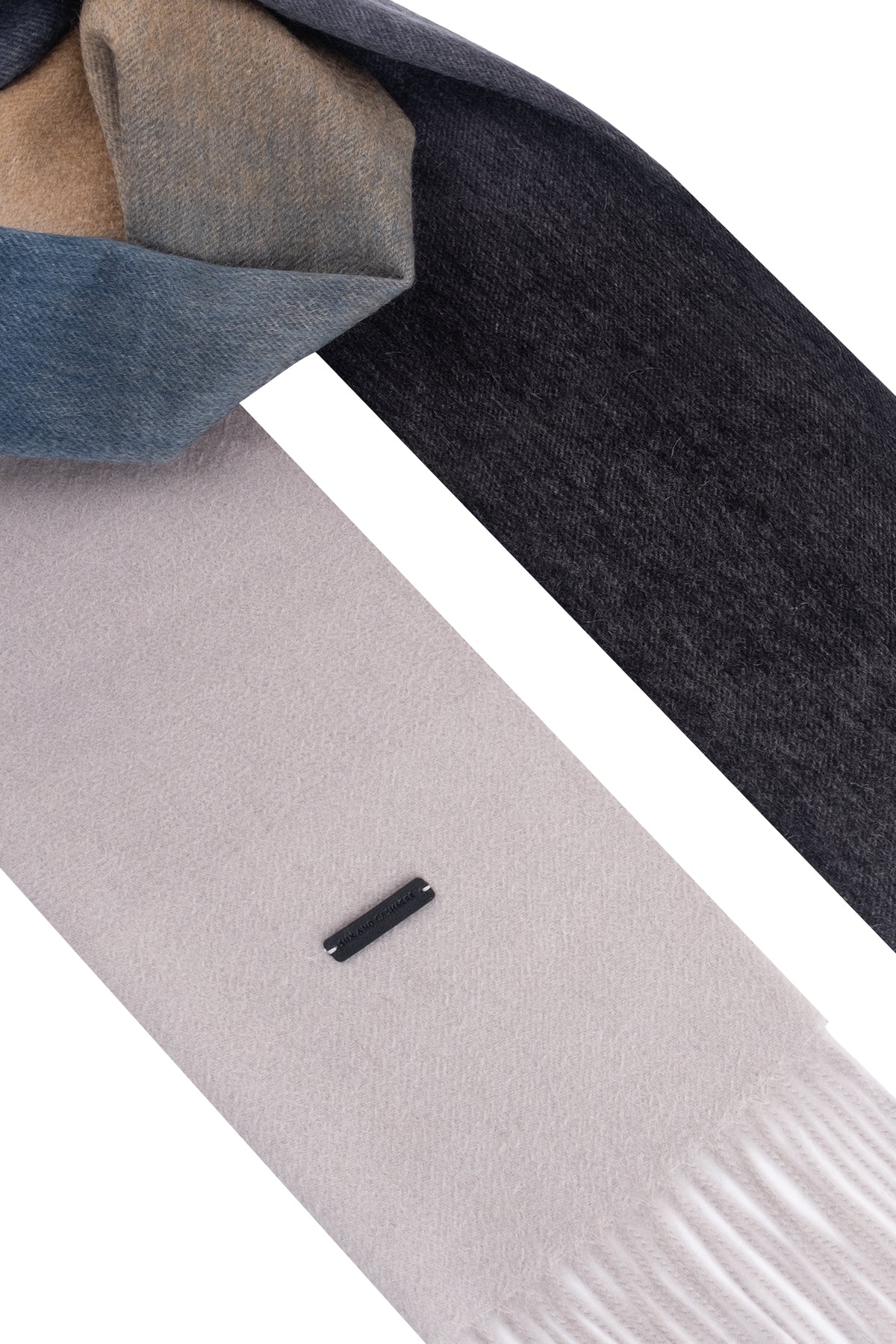 Antrasit Patrick Saf Kaşmir Degrade Atkı 170x35 cm