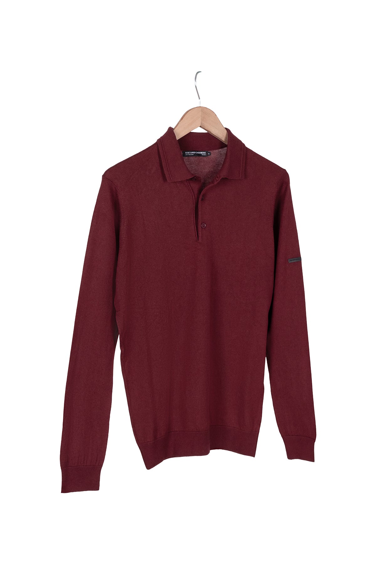 Bordo Paul İpek Kaşmir Polo