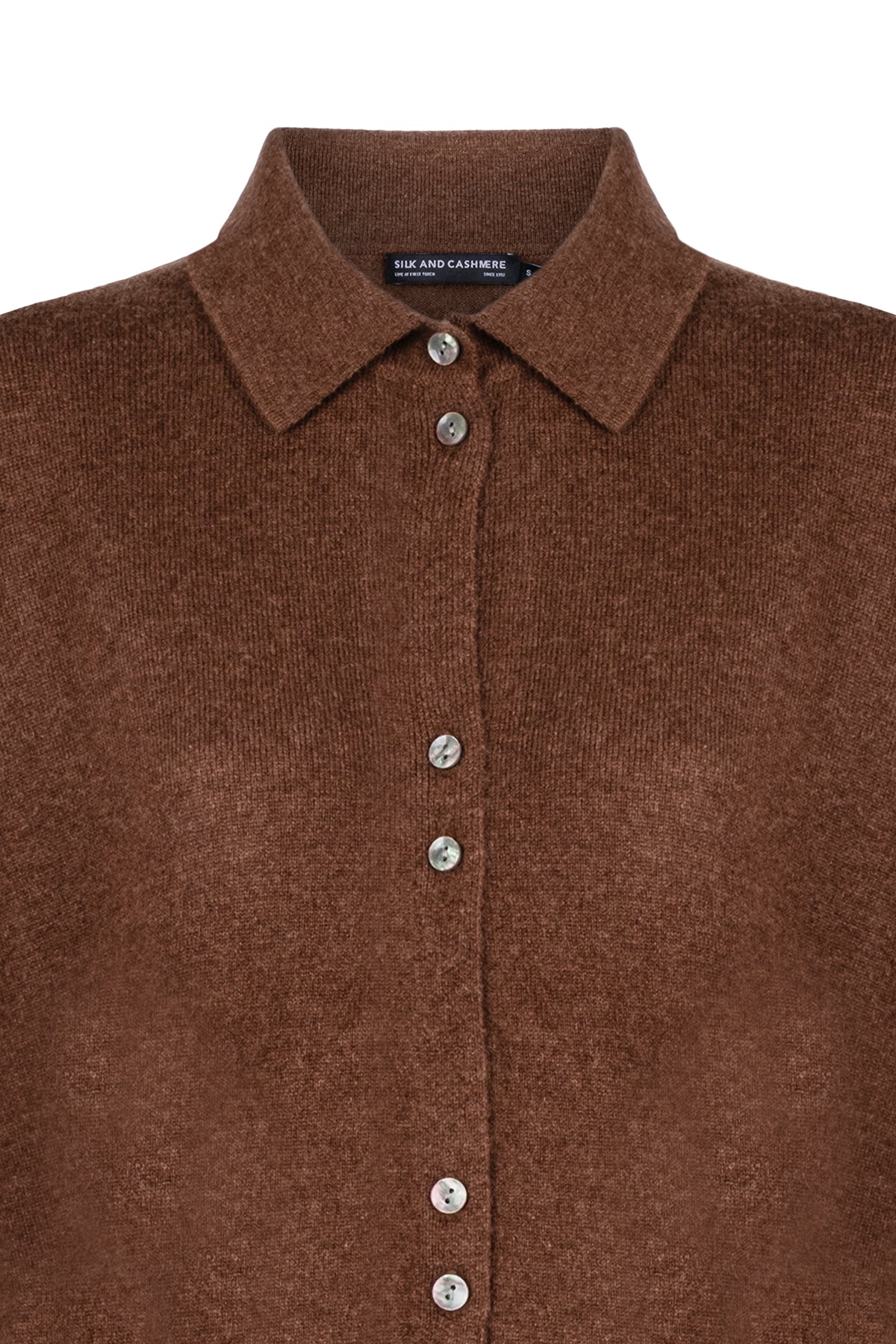 Moka Agata Saf Kaşmir Triko Gömlek