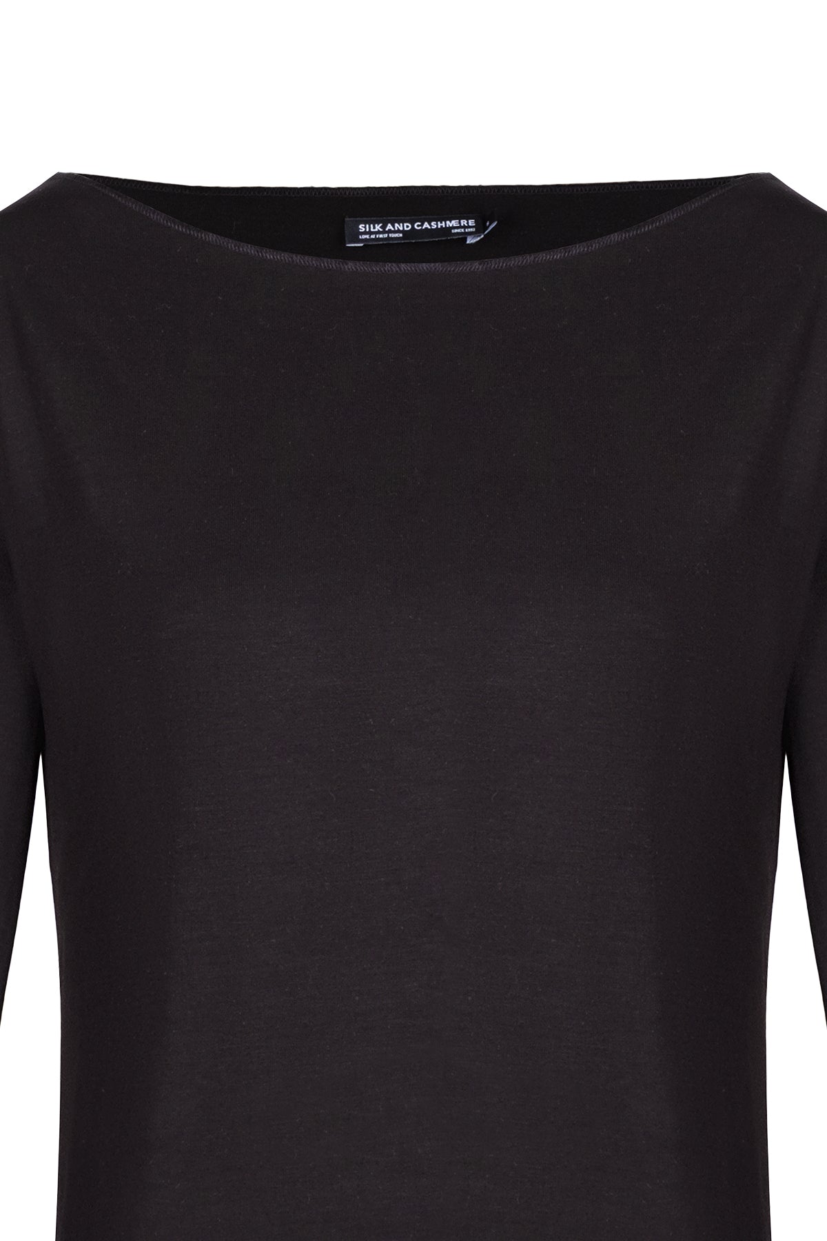 Siyah Ultralight Kayık Yaka Üst