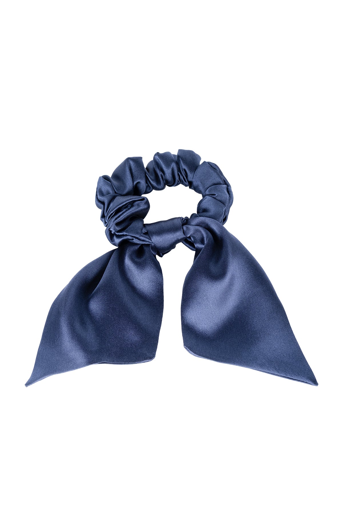 Lacivert Anabel Saf İpek Büyük Kurdeleli Toka