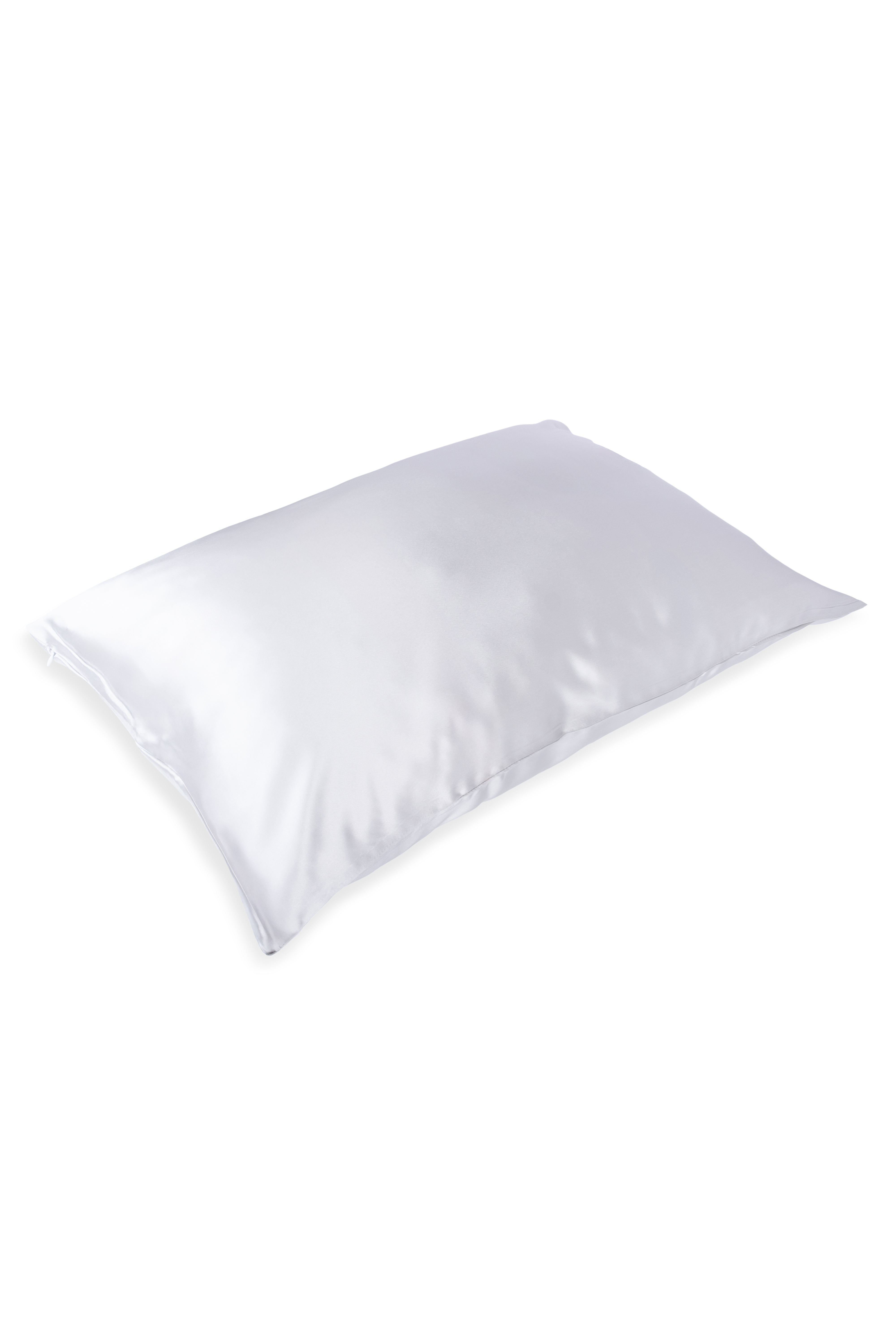 Gümüş Saf İpek 50x70 cm. Yastık Kılıfı