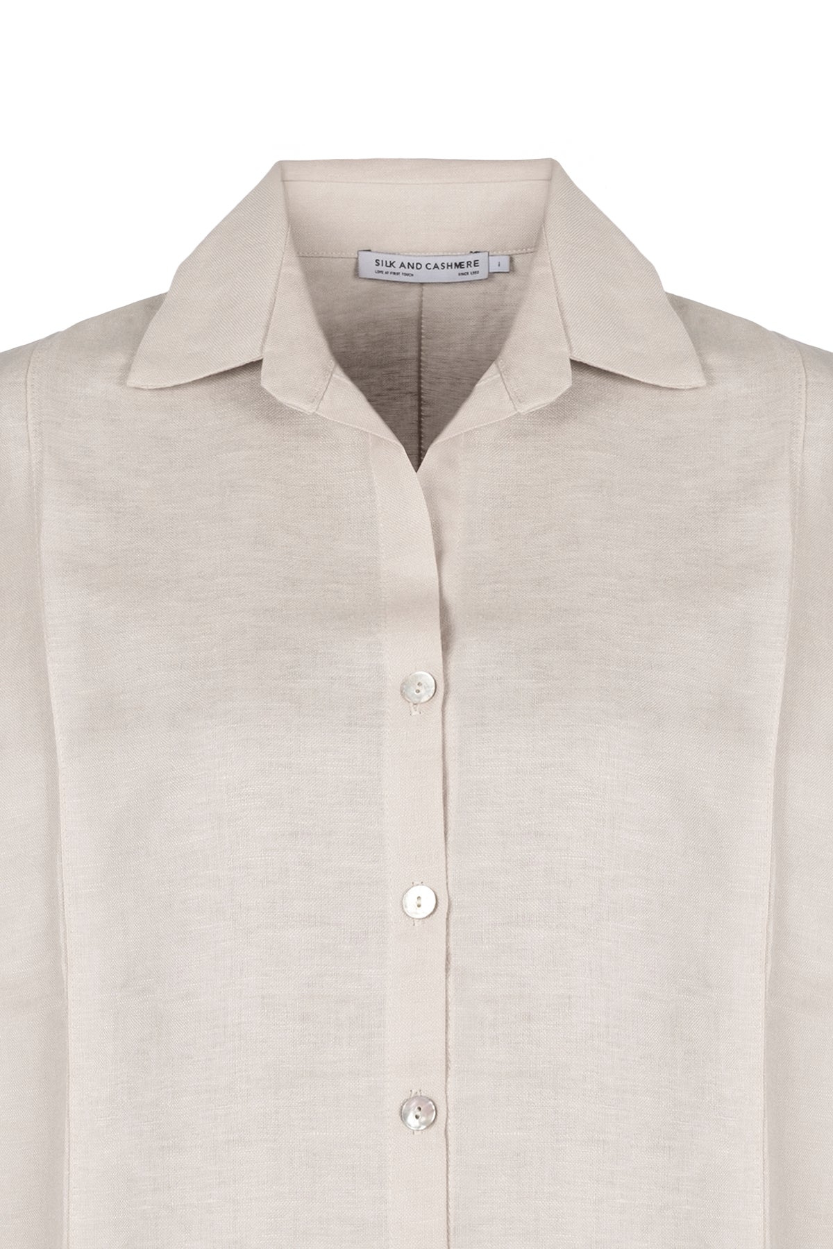 Bej Cassandra Kolsuz Gömlek