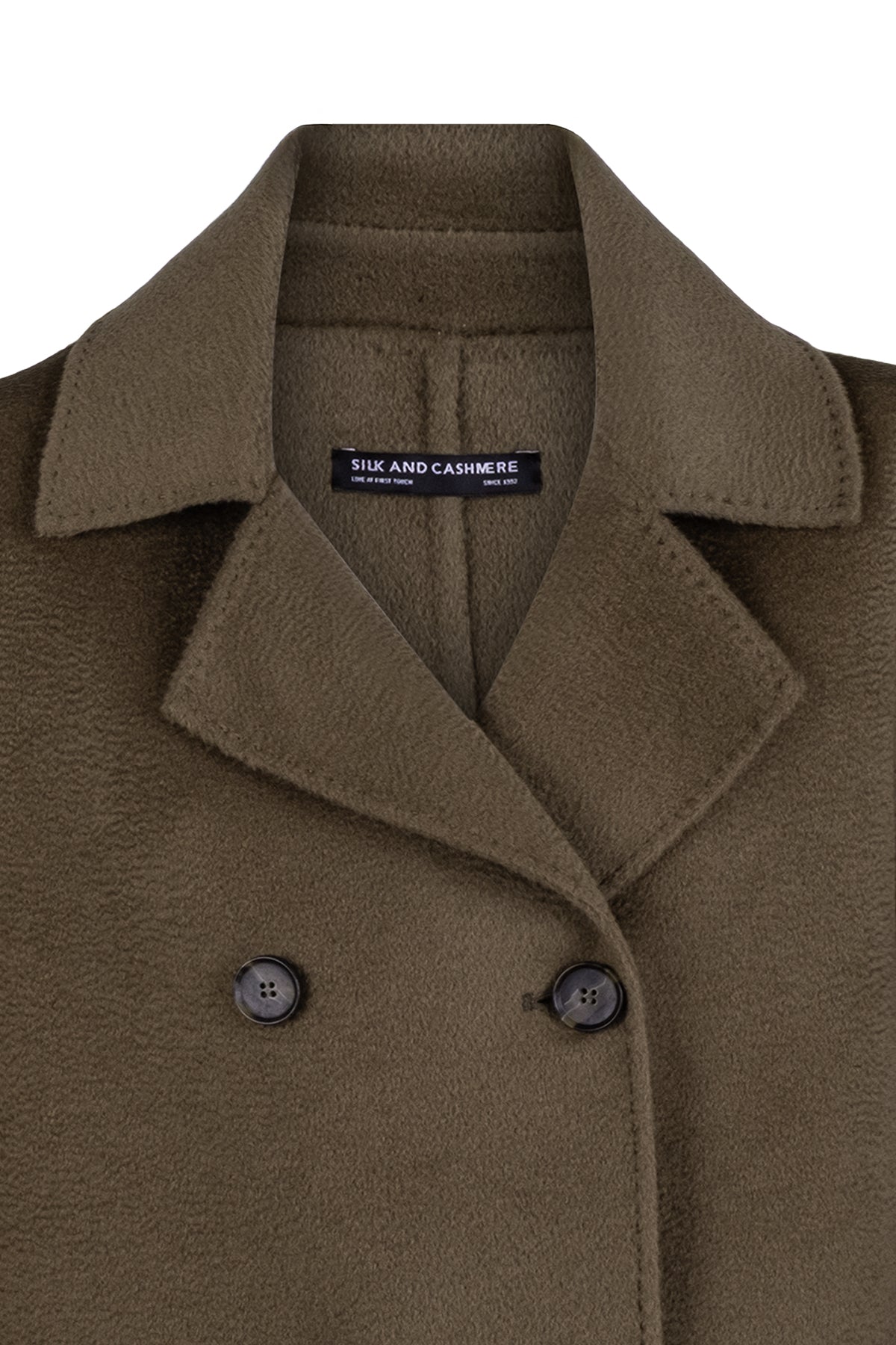 Haki Meghan Kaşmirli Palto