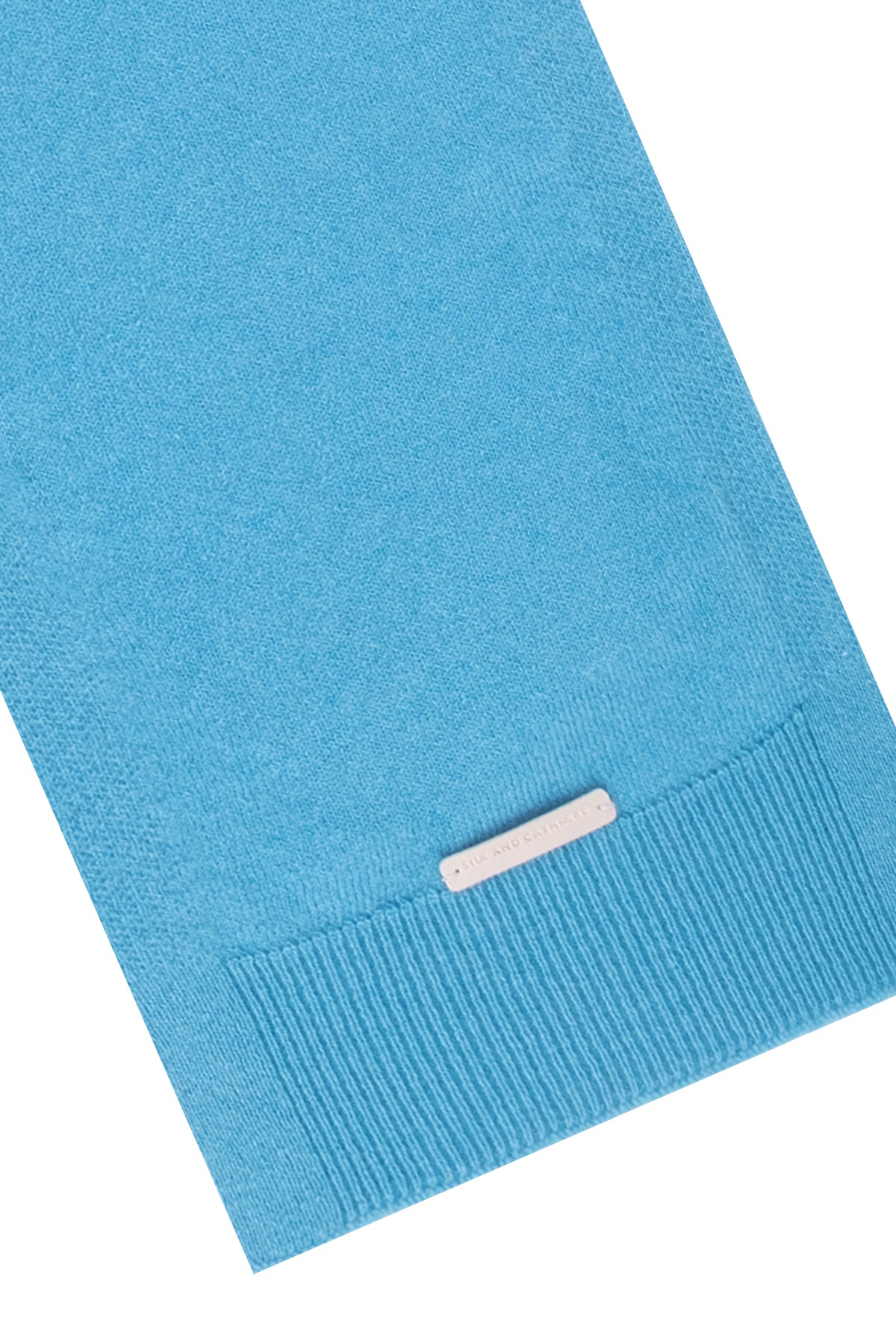 Mint Lilly Saf Kaşmir Kazak Atkı