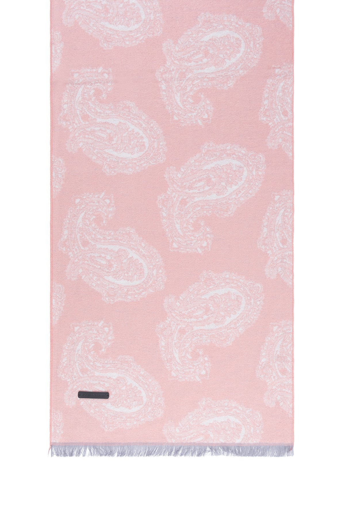 Renkli Lotus Saf İpek Desenli Atkı 30*177+2cm