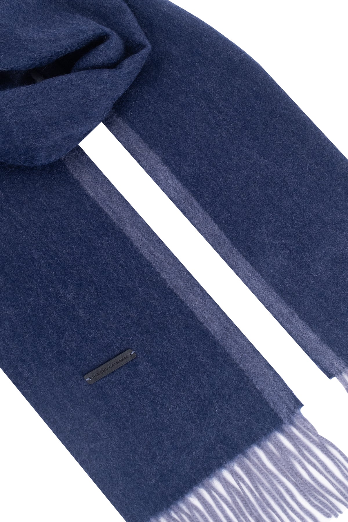 Lacivert Patrick Saf Kaşmir Atkı 35x164 cm