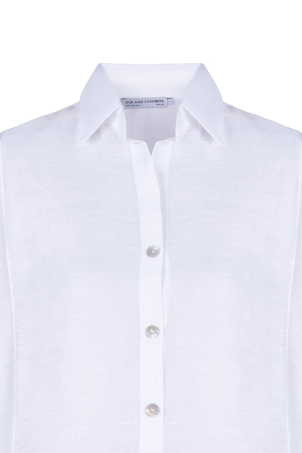 Beyaz Cassandra Kolsuz Gömlek