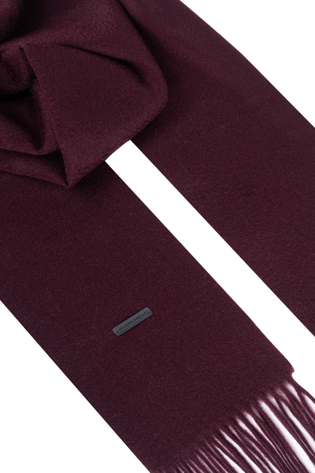 Bordo Patrick Saf Kaşmir Atkı 35x170 cm