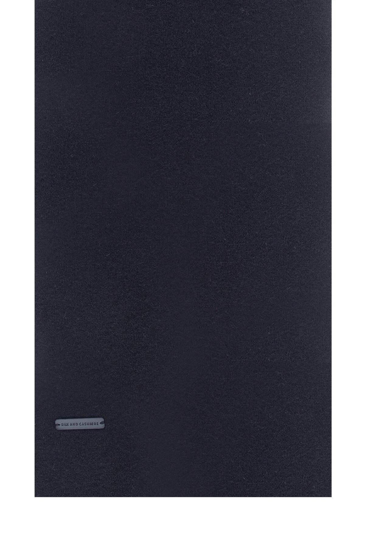 Siyah Hannover Saf Kaşmir Atkı 25x170 cm