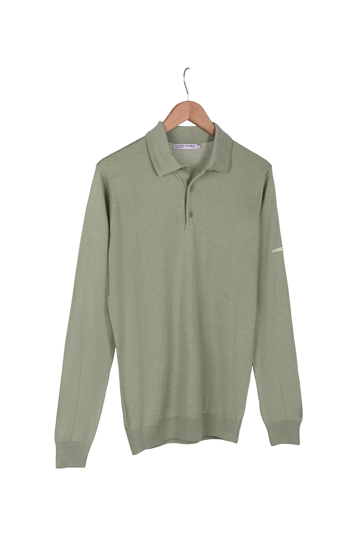 Adaçayı Yeşili Paul İpek Kaşmir Polo