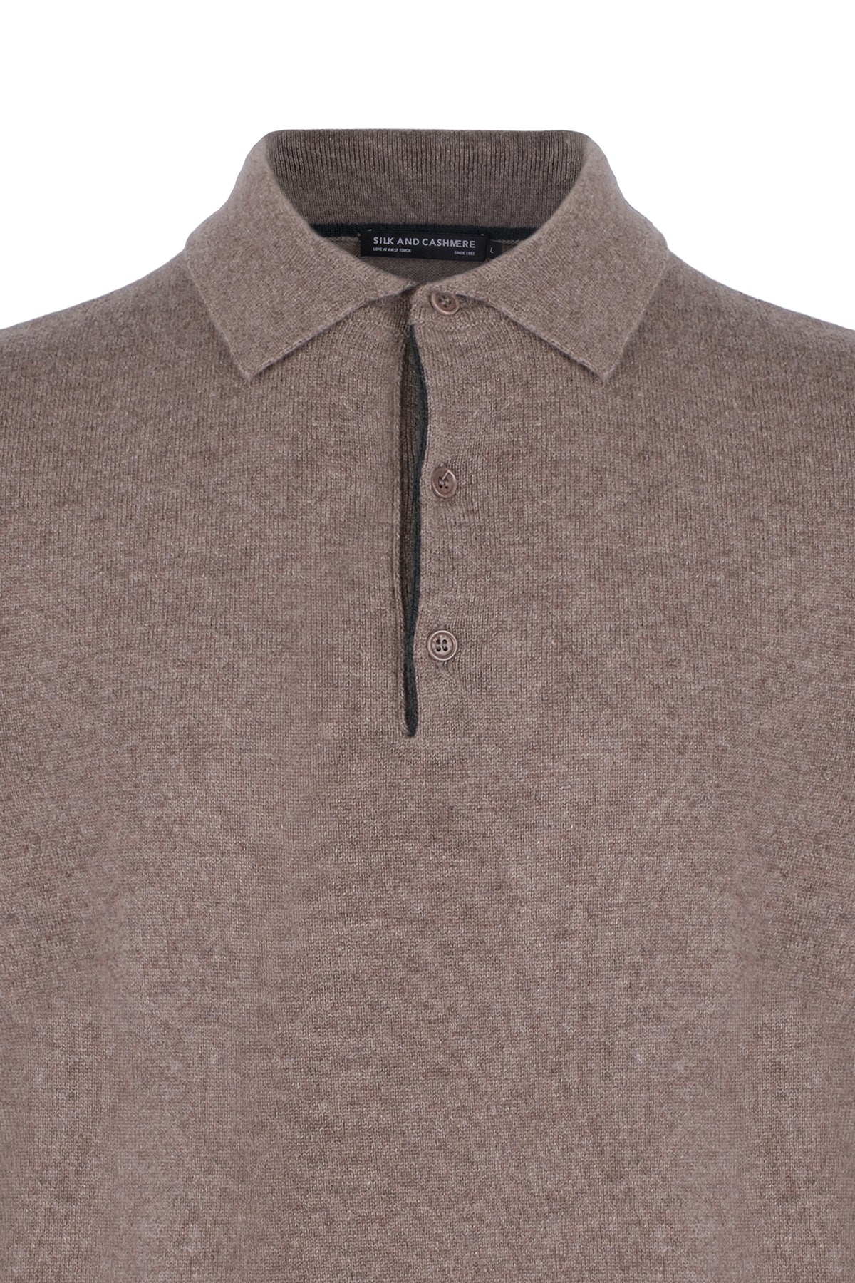 Vizon Saf Kaşmir Polo Kazak