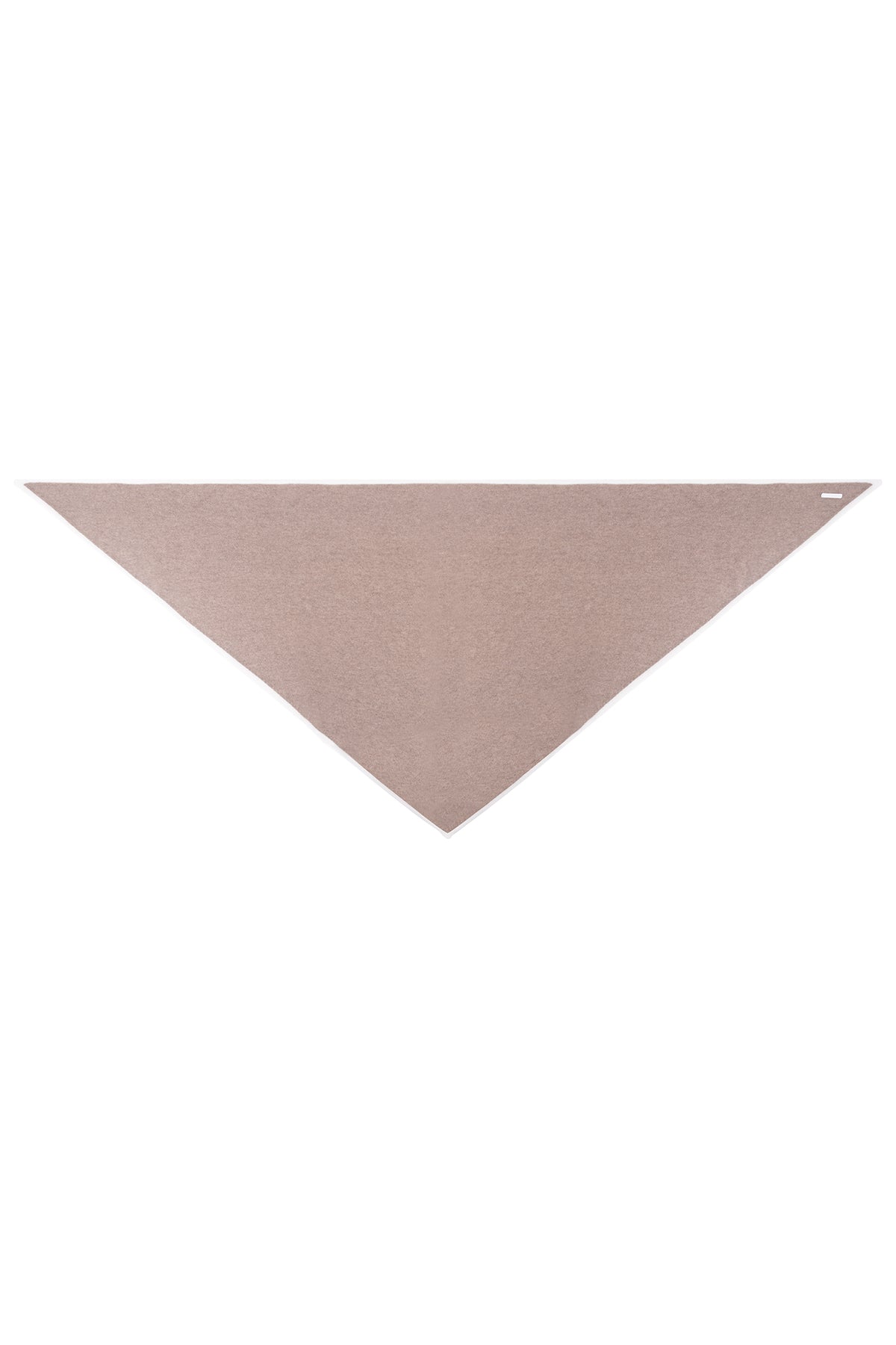 Vizon Saf Kaşmir Üçgen Atkı 73x160x73 cm