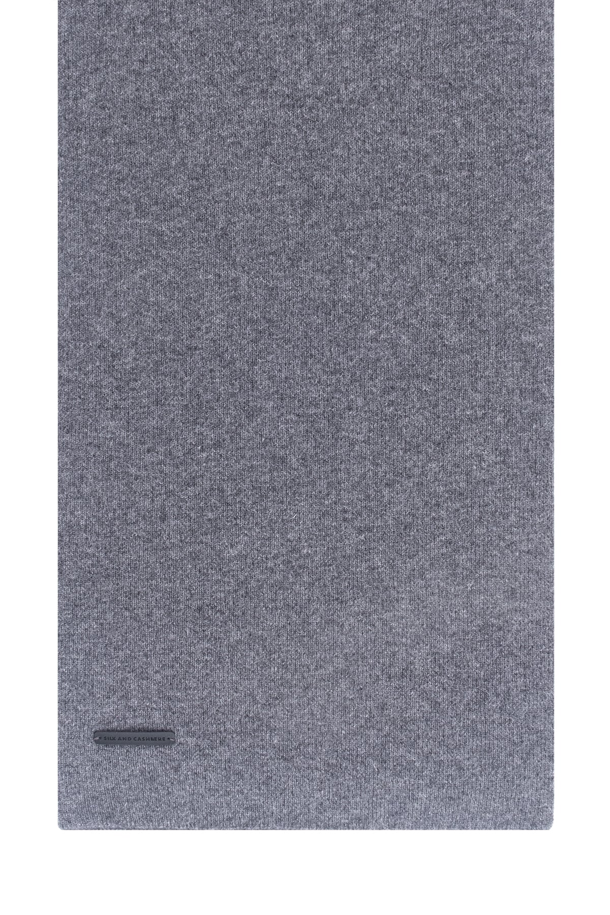 Gri Hannover Saf Kaşmir Atkı 25x170 cm