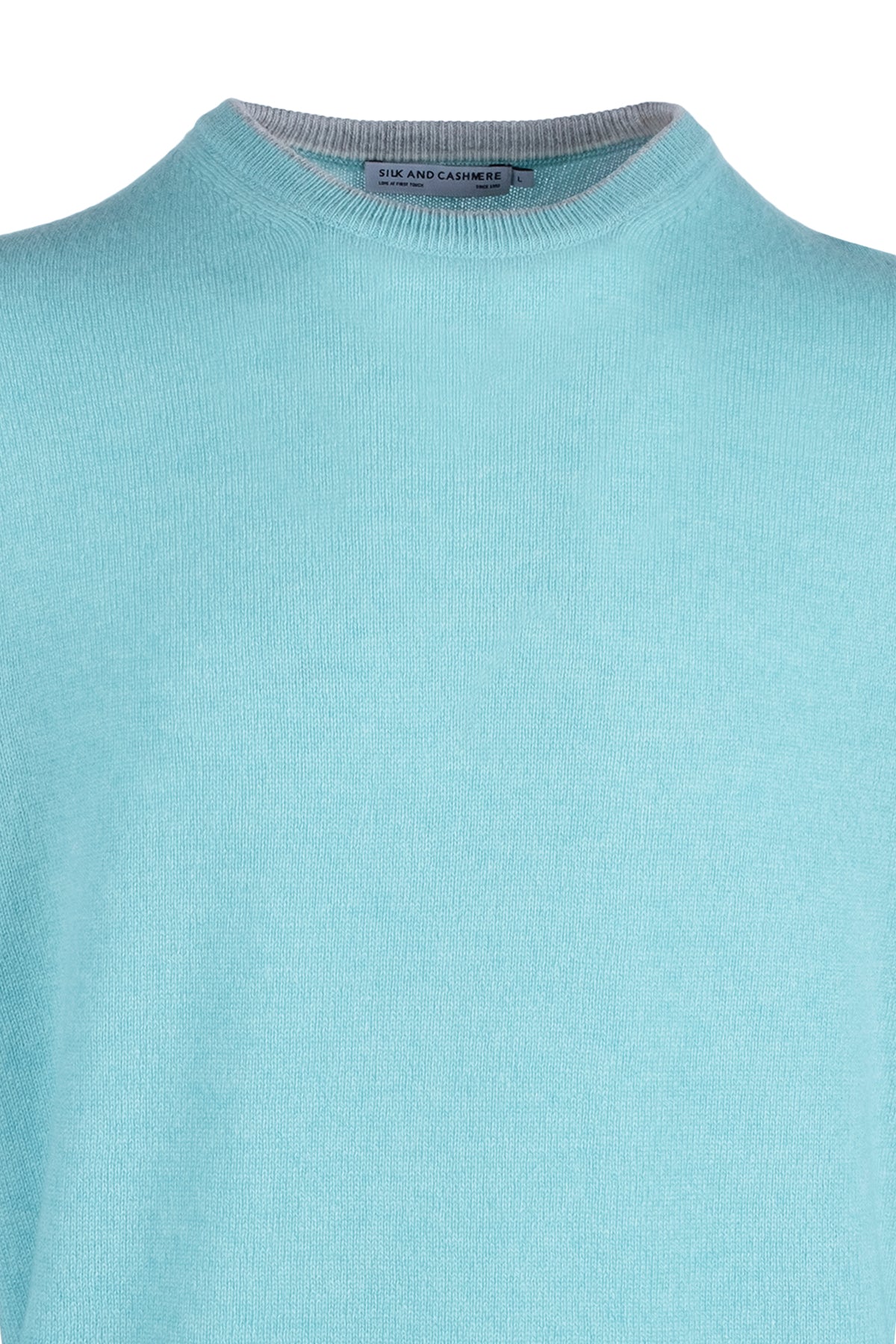 Aqua Franco Saf Kaşmir Bisiklet Yaka Kazak