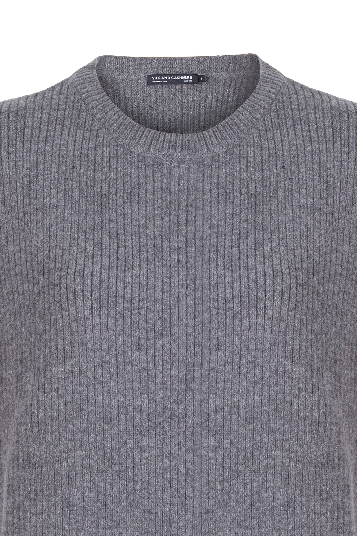 Gri Laura Yuvarlak Yaka Yelek