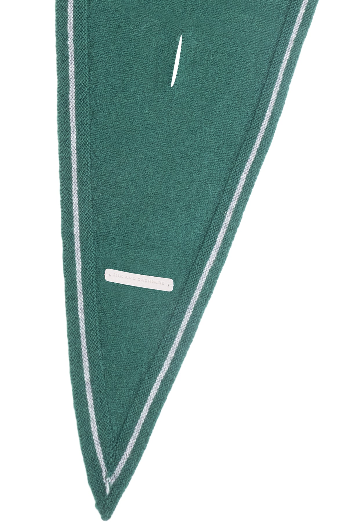 Yeşil Mini Yün Kaşmir Bandana 30x130 cm