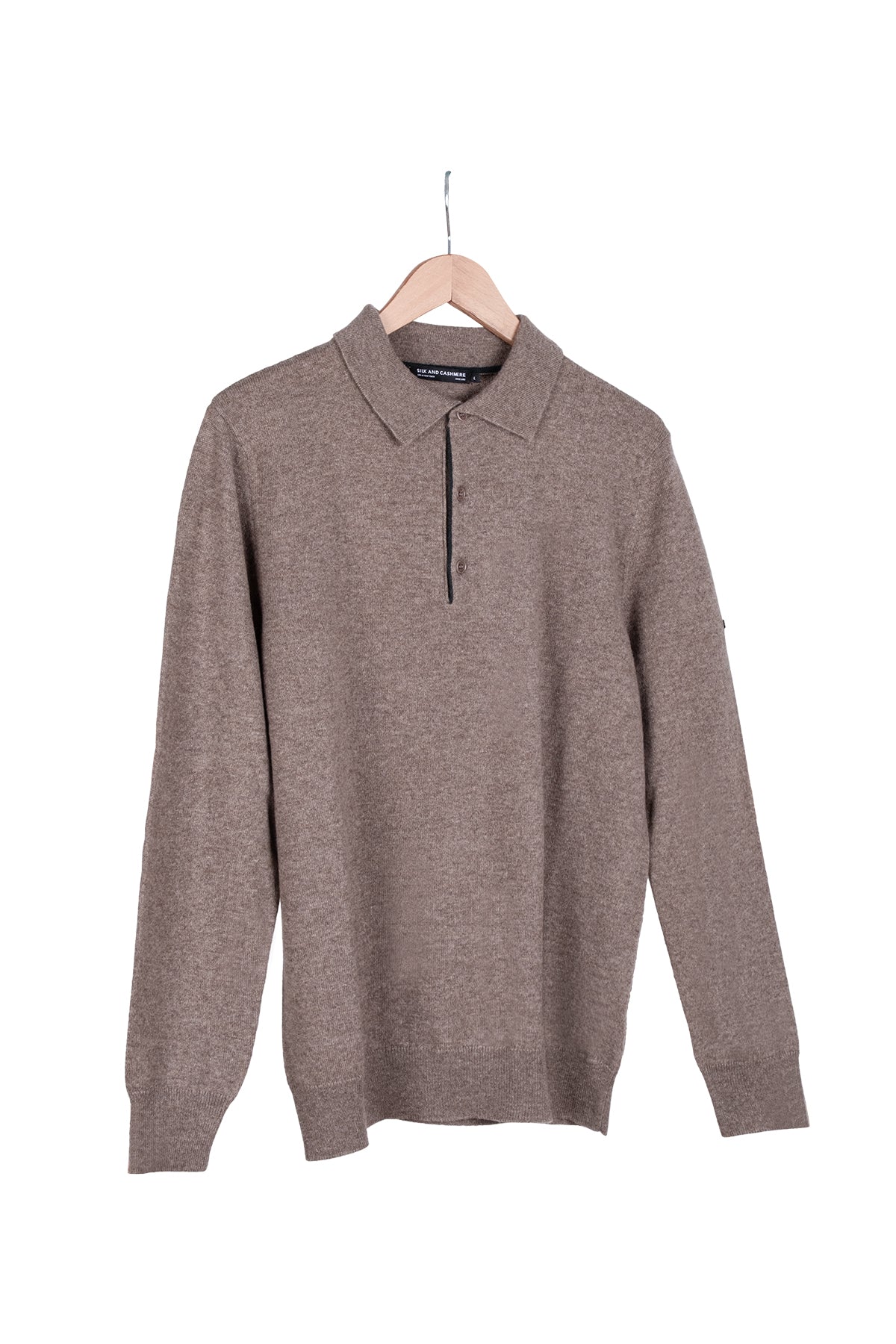 Vizon Saf Kaşmir Polo Kazak