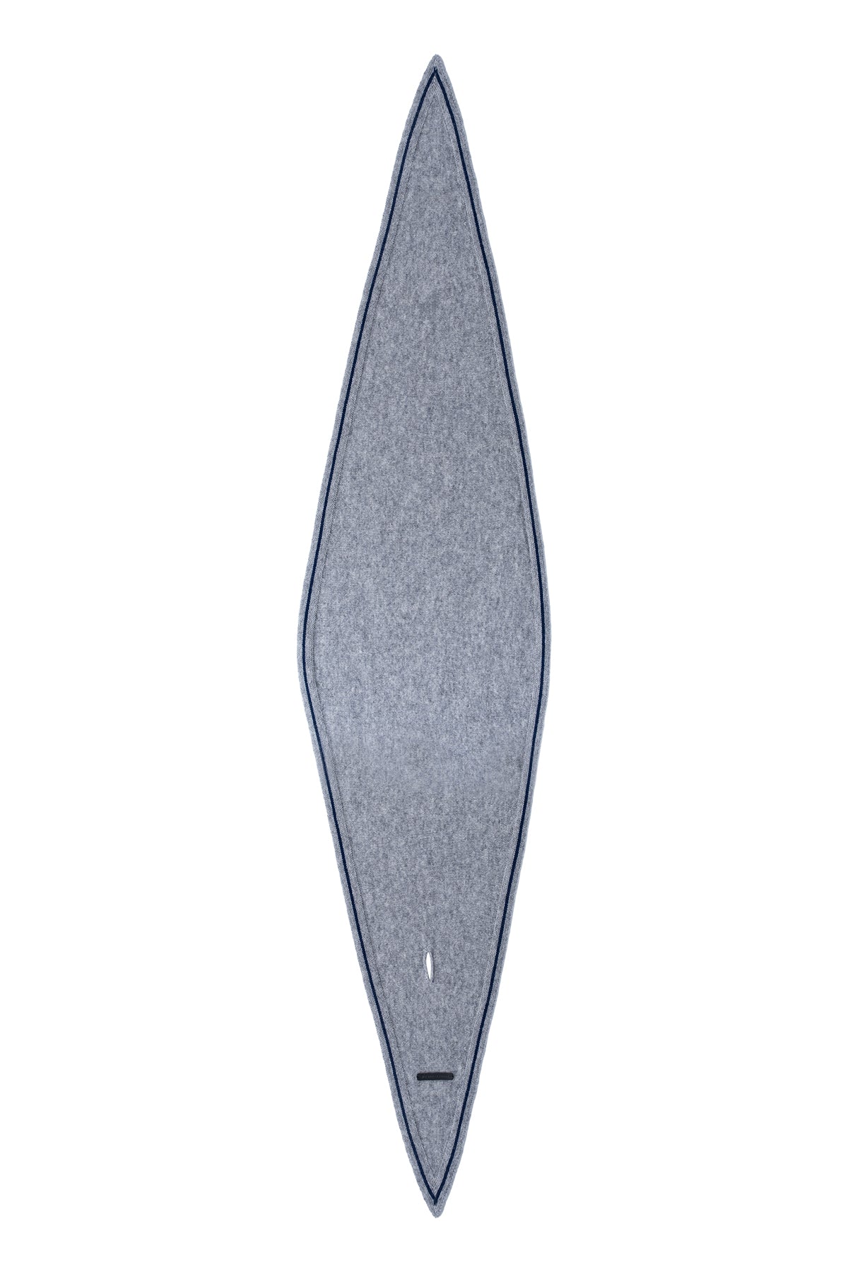 Gri Mini Yün Kaşmir Bandana 30x130 cm