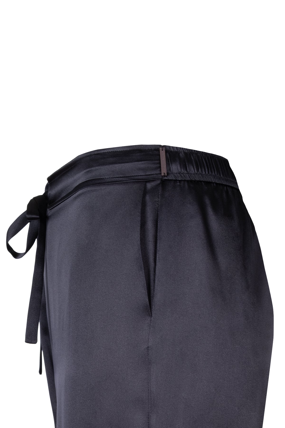 Siyah Nature Saf İpek Pantolon