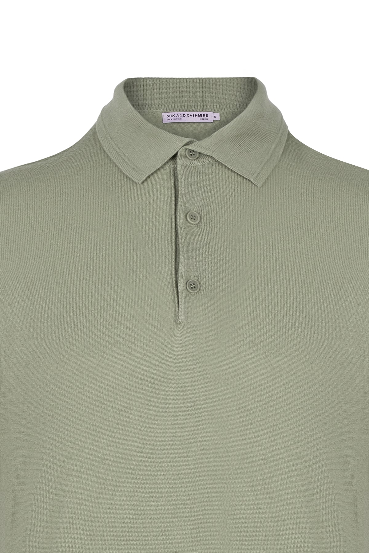 Adaçayı Yeşili Paul İpek Kaşmir Polo