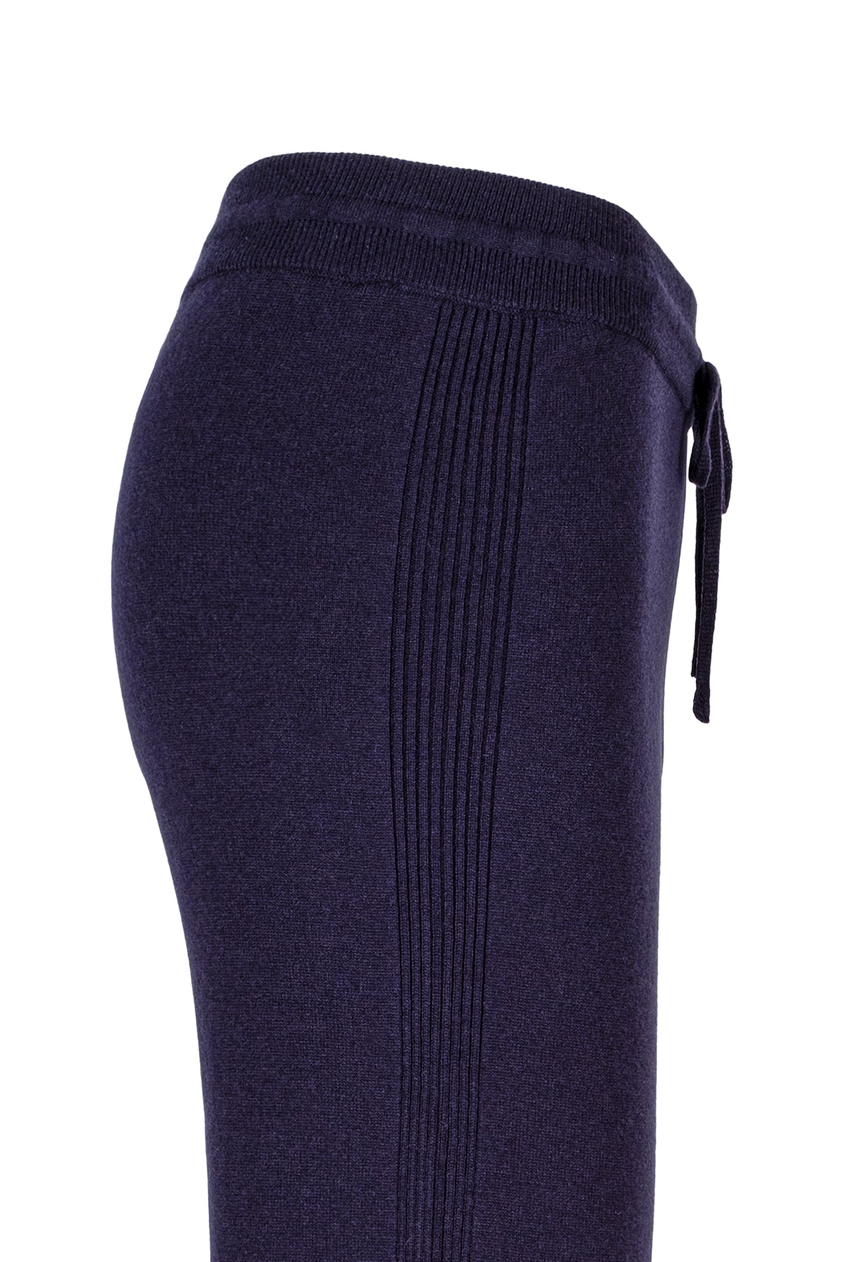 Lacivert Laura Yün Kaşmir Yüksek Triko Pantolon